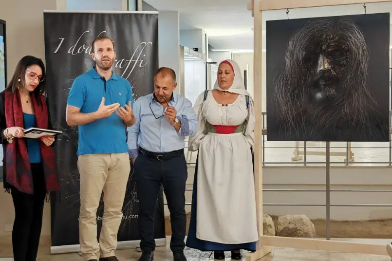 La presentazione della mostra (foto Pala)
