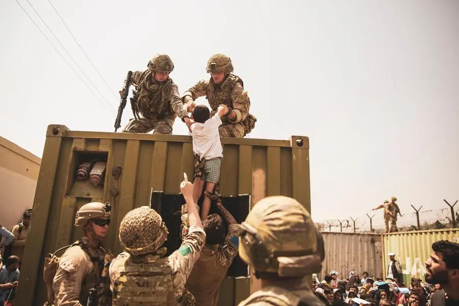 I marines a Kabul (foto via Ansa)