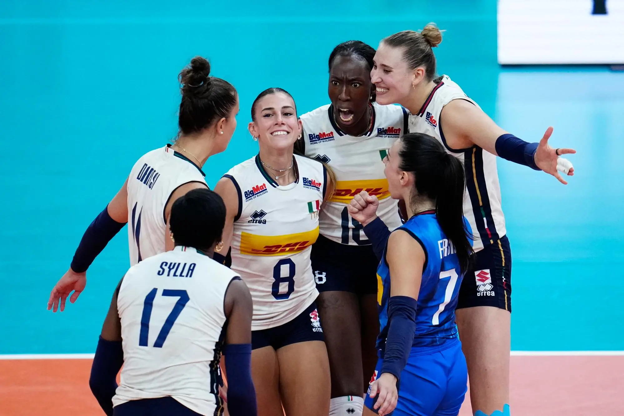 Alessia Orro e compagne vincono anche contro la Francia (foto Ansa/Epa)
