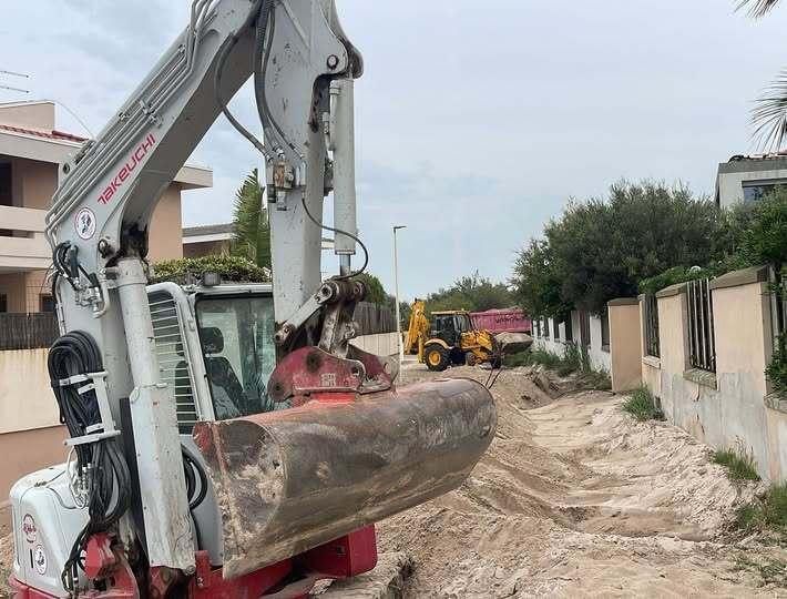 Recuperate 140 tonnellate di sabbia