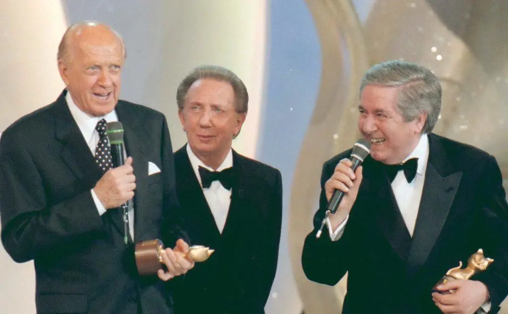 Raimondo Vianello con Mike Bongiorno e Corrado
