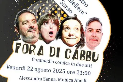 La Locandina della commedia a Sorso (foto concessa)