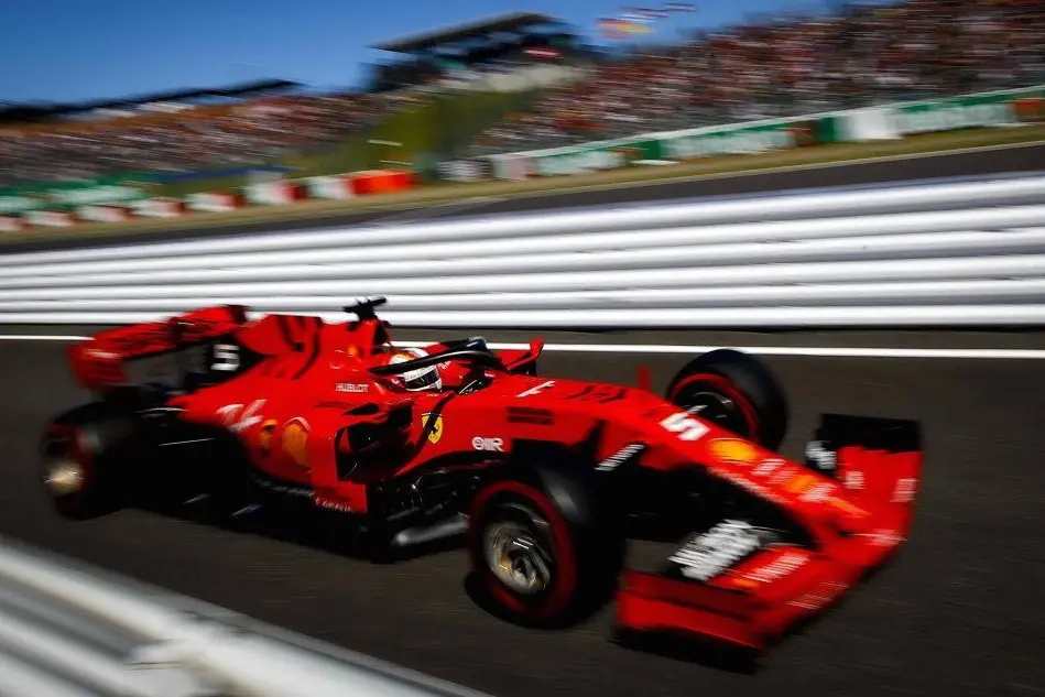 La Ferrari di Sebastian Vettel (Ansa)