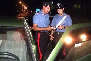 Un controllo dei carabinieri