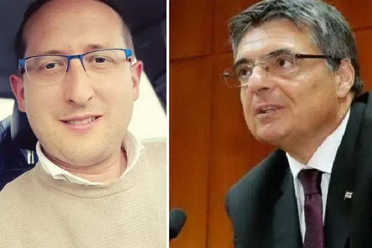 A sinistra: Dario Giagoni. A destra: Gianfranco Ganau (da Facebook)