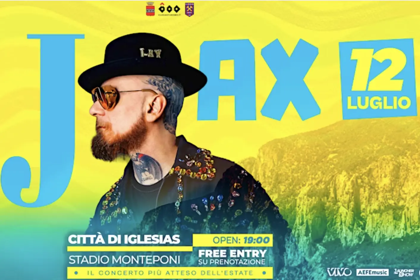 La locandina del concerto di J-Ax