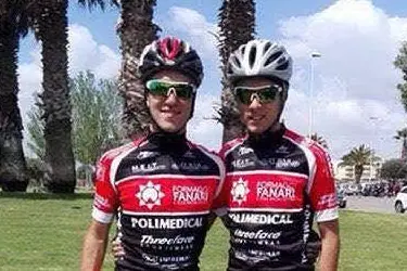 Gabriele Porta (a sinistra) e Mattia Sechi, coppia vincente per l'Uc Guspini a Quartu
