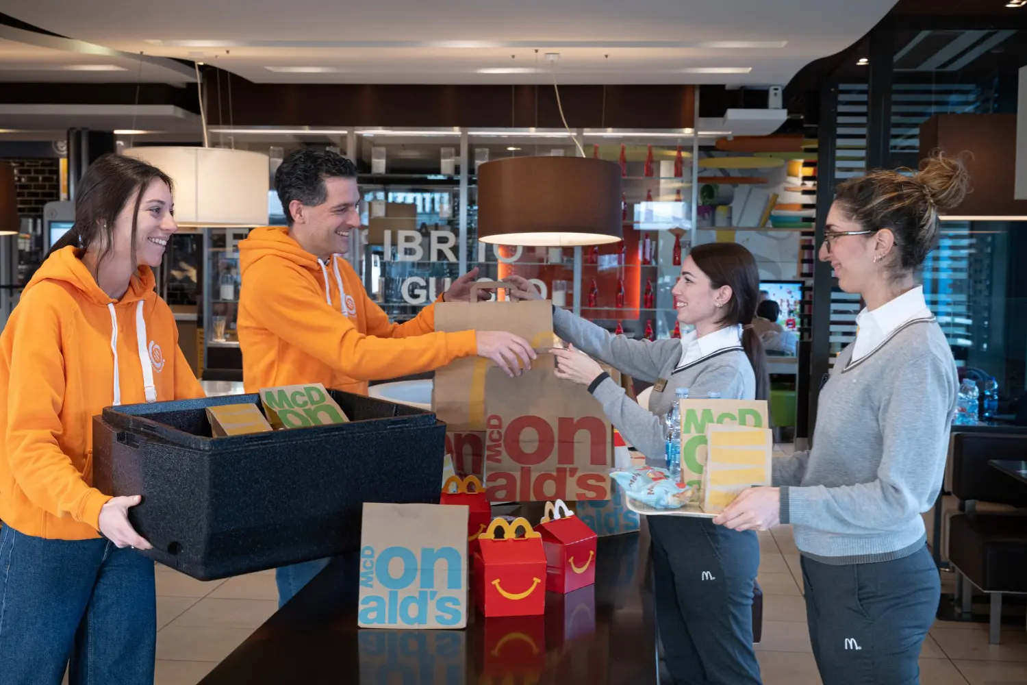 I pasti donati da McDonald's