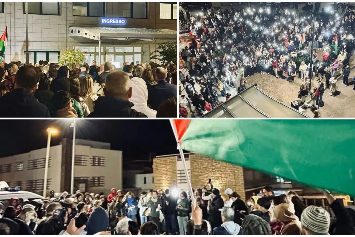 Luci sulla Palestina, la manifestazione in Gallura
