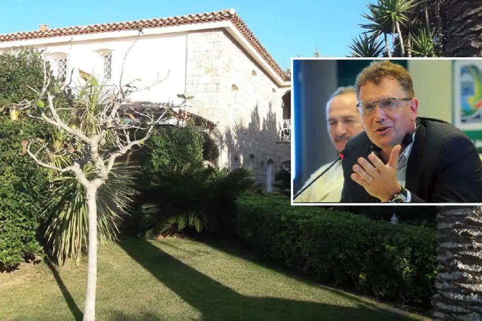 \"Villa bianca\" e, nel riquadro, Jérôme Valcke