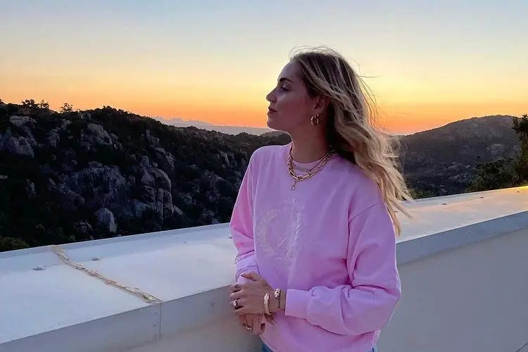 Chiara Ferragni, primo tramonto in Sardegna (da Instagram)