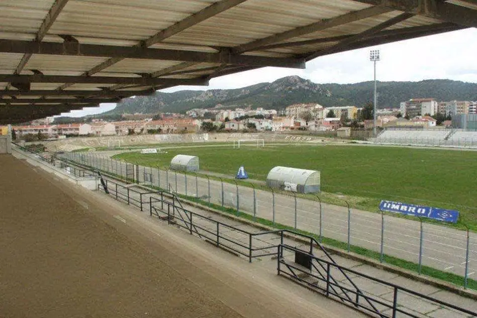 Lo stadio di Carbonia