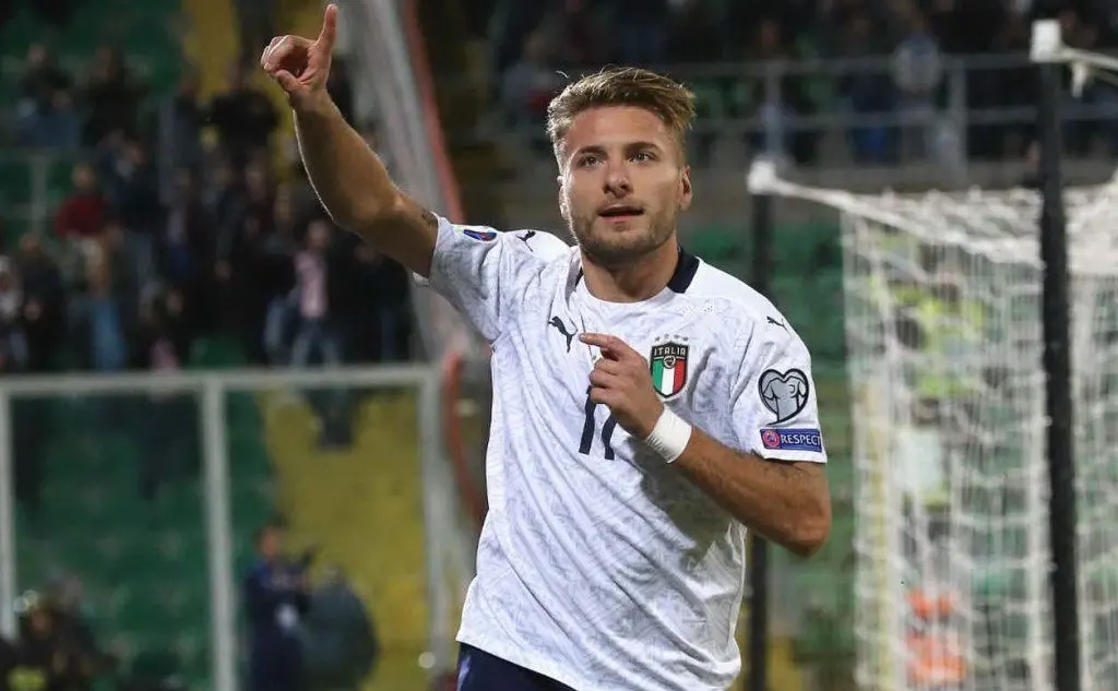 Il bomber della Lazio Ciro Immobile