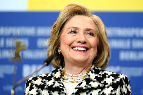 epa08246146 Hillary Rodham Clinton attends the press conference for 'Hillary' during the 70th annual Berlin International Film Festival (Berlinale), in Berlin, Germany, 25 February 2020. The movie is presented in the Berlinale Special section at the Berlinale that runs from 20 February to 01 March 2020. EPA/RONALD WITTEK