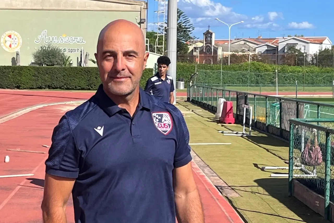 L'allenatore del Cus Cagliari Fernando Jorge (Foto M.C.)