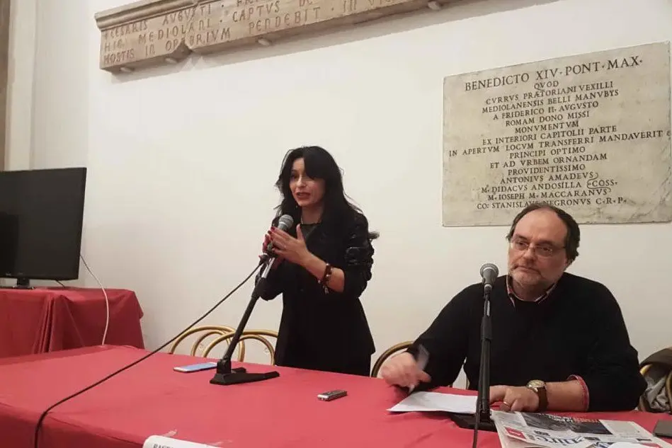 L'intervento del sindaco di Assisi Stefania Proietti (foto Simone Farris)