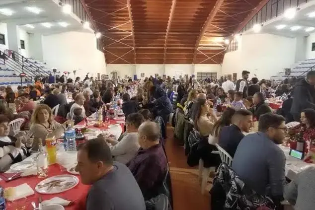 La cena alcuni anni fa (foto concessa)