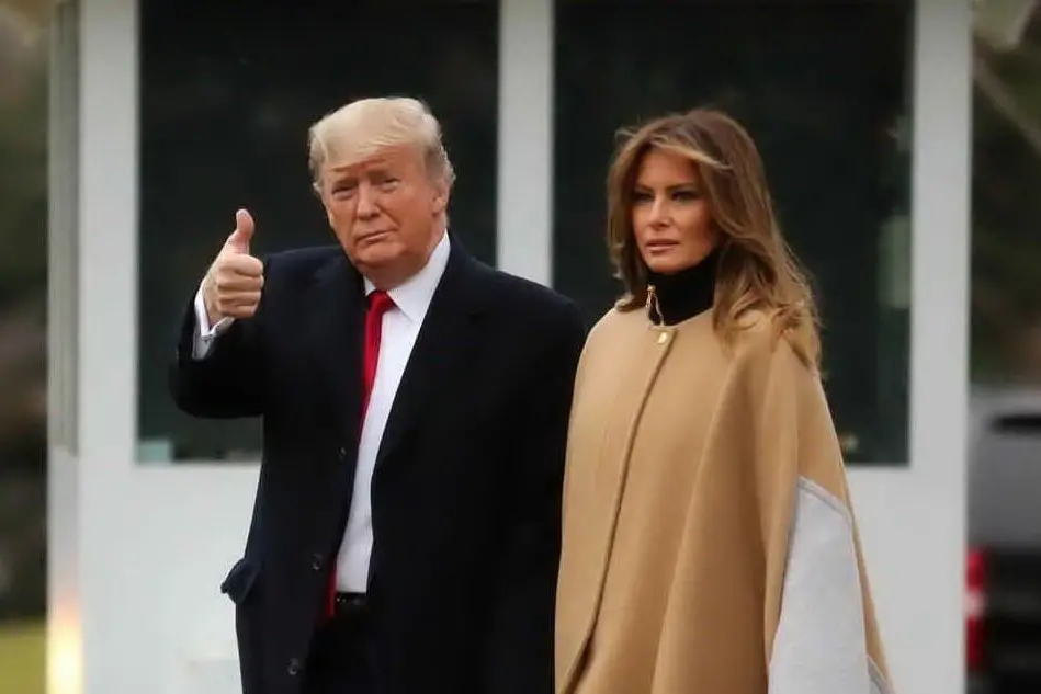 Donald e Melania Trump (Archivio L'Unione Sarda)