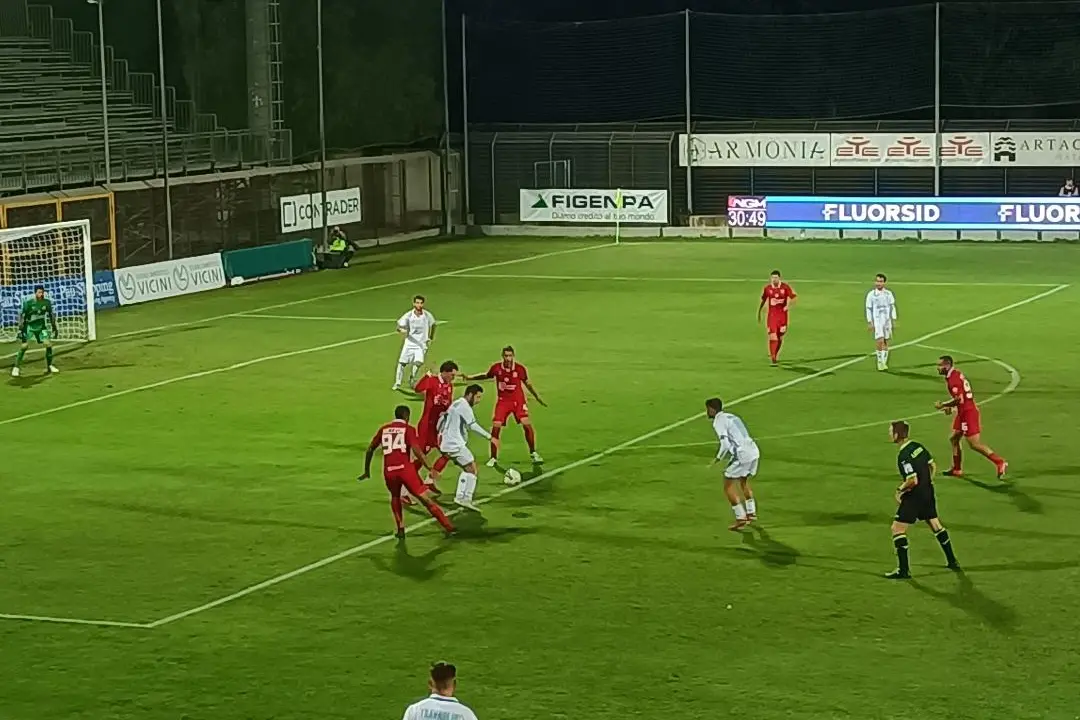 Un'immagine del match tra Olbia e Ancona (foto Ilenia Giagnoni)
