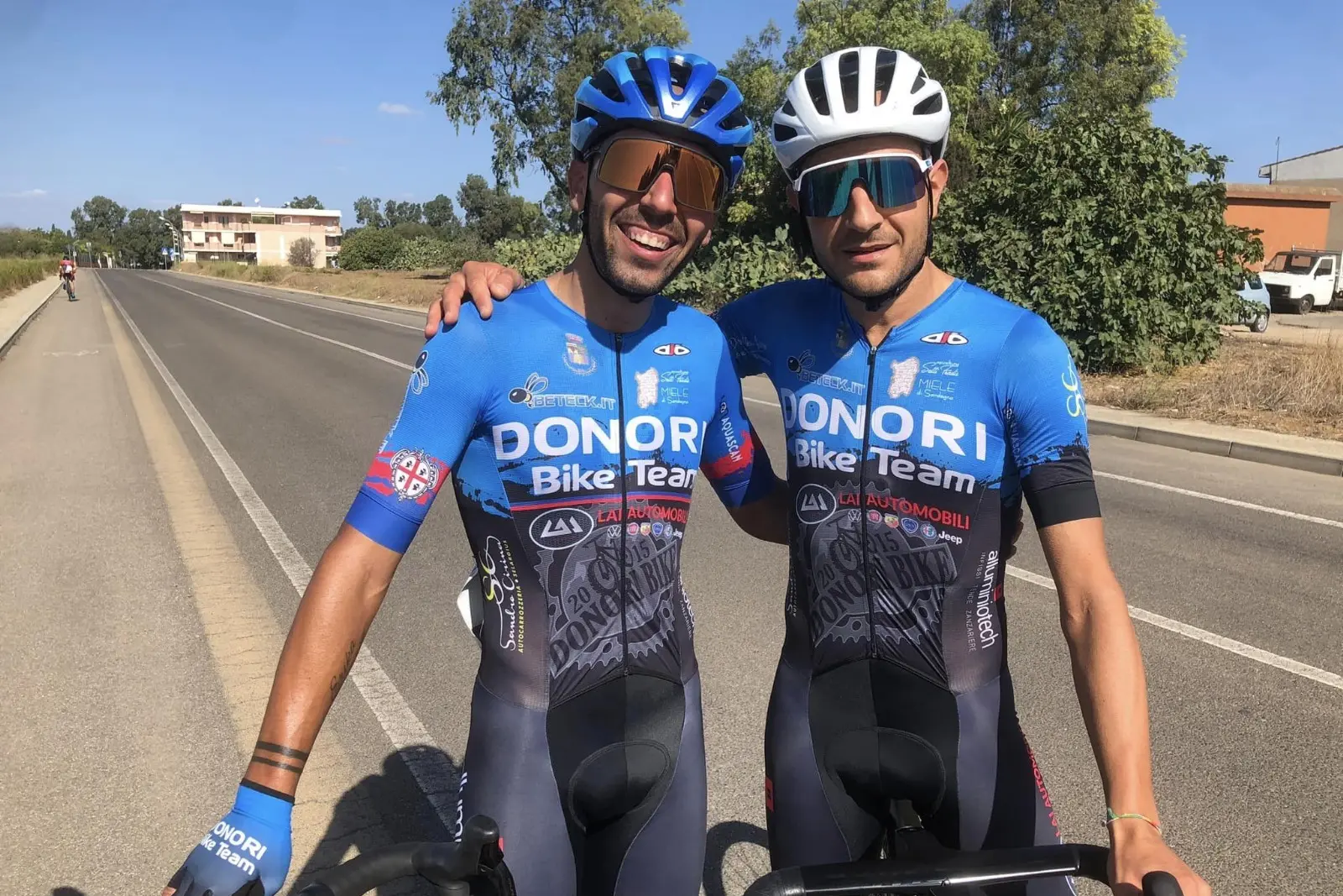 Eros Piras (a sinistra) e Giuseppe Lampis della Donori Bike (concessa)