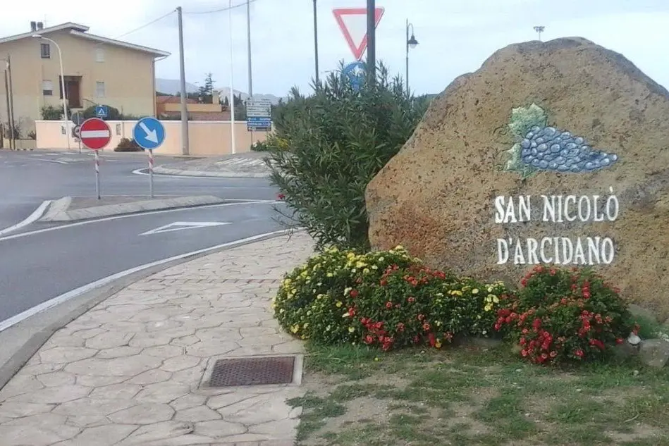 L'ingresso di San Nicolò d'Arcidano (foto L'Unione Sarda - Sanna)