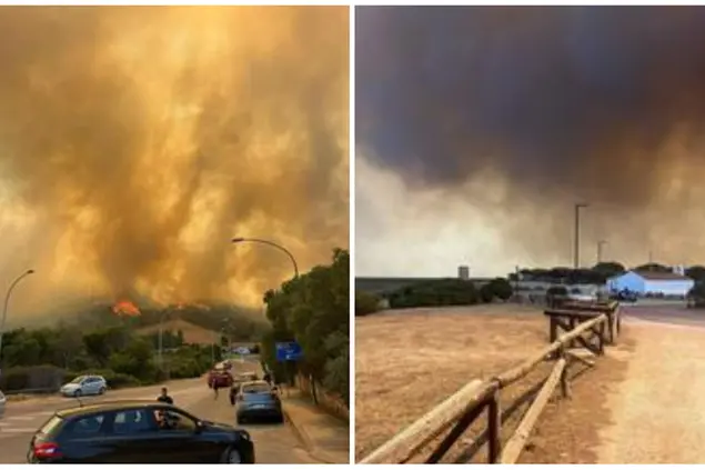 Inferno di fuoco tra Siniscola e Posada