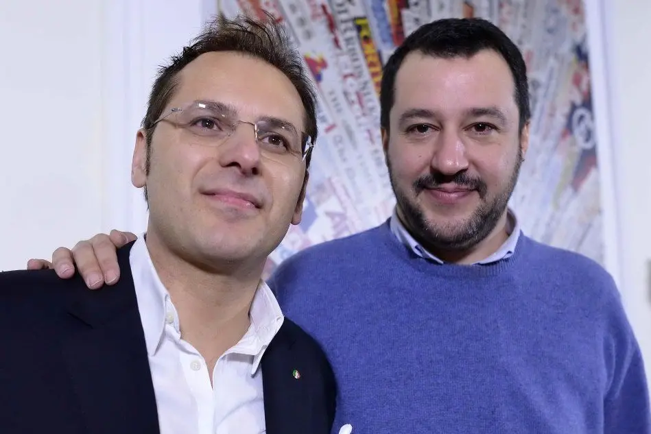 Armando Siri e Matteo Salvini (Ansa)