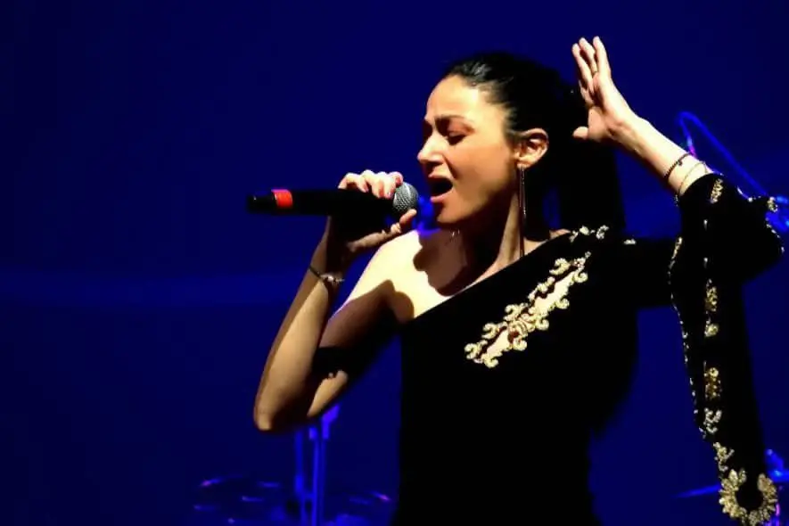 La cantante federica Olla (foto Paolo Poddighe)