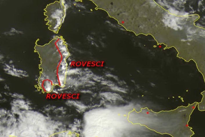 Piove sui rilievi meridionali e orientali della Sardegna. Domenica arriva il maestrale