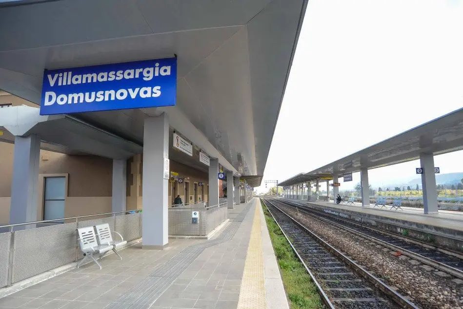 La stazione ferroviaria di Villamassargia (foto L'Unione Sarda - Cucca)