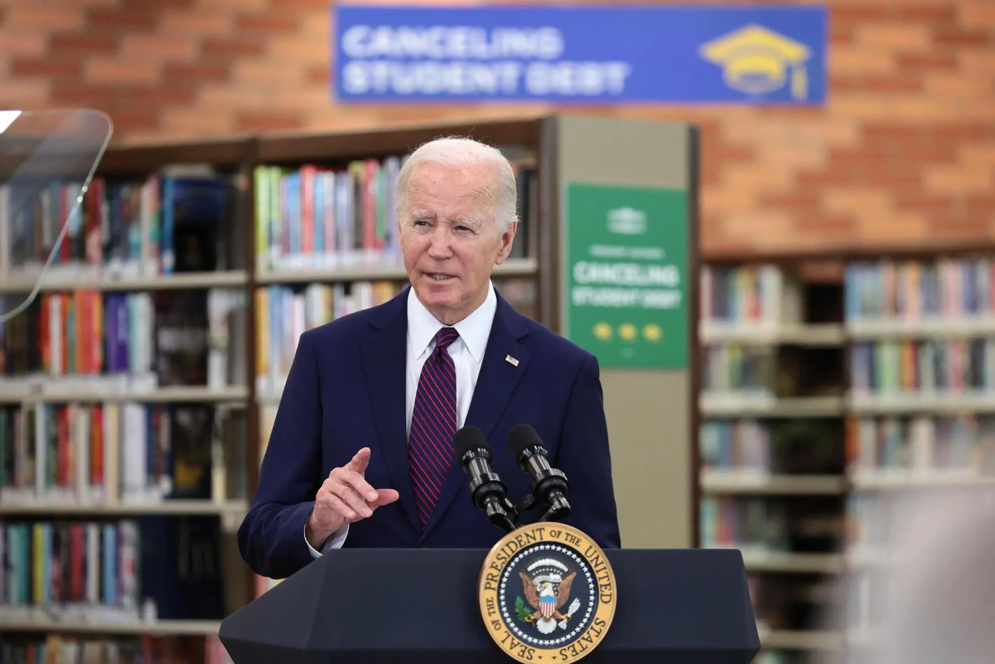 Il presidente americano Joe Biden (foto Ansa/Epa)