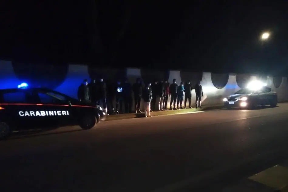 I migranti (foto carabinieri)