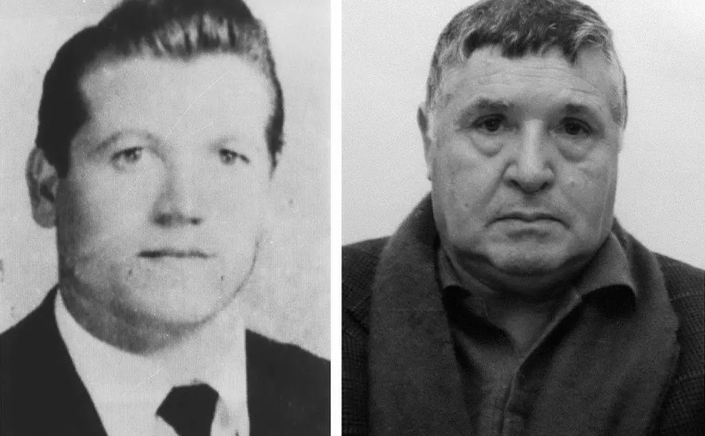 L'ultima immagine disponibile di Provenzano prima della cattura, e il suo &quot;socio&quot; Salvatore Riina