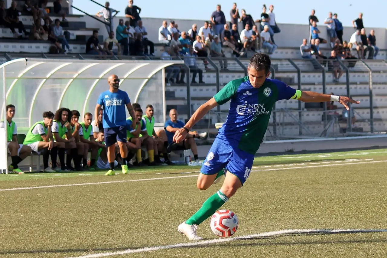 Fabio Cocco, centrocampista e capitano della Nuorese (foto concessa)