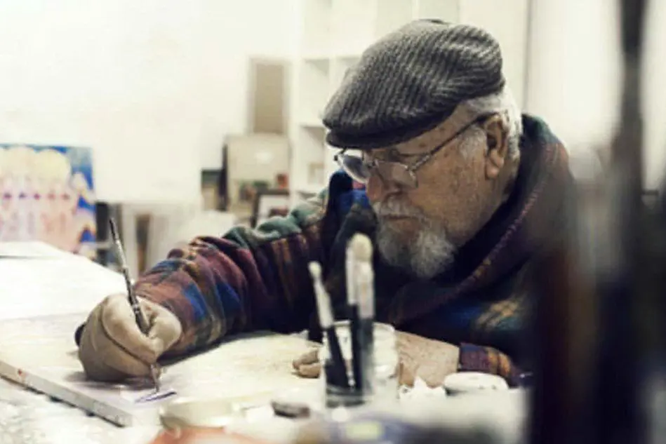 Al lavoro Giuseppe Bosich, protagonista della mostra a Villaverde