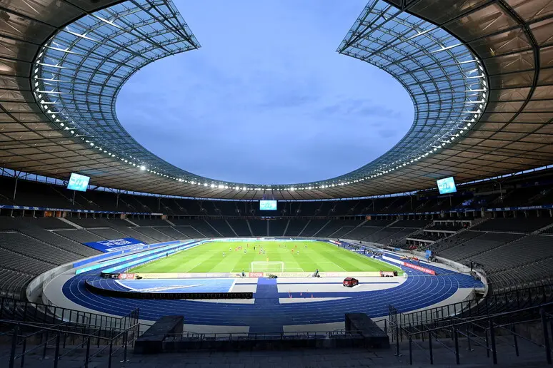 Lo stadio di Berlino (foto Ansa)