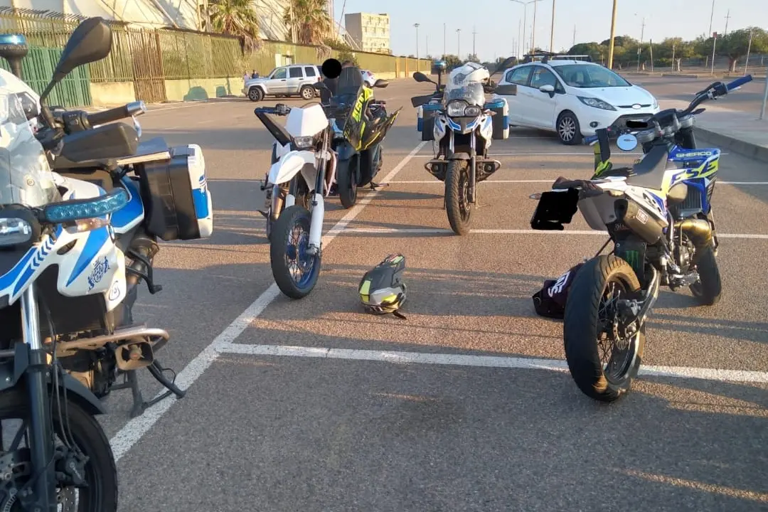 L'intervento (foto Polizia Locale)