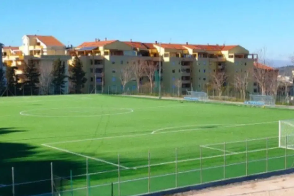 Il campo sportivo del Lanteri calcio (foto L'Unione Sarda - Tellini)