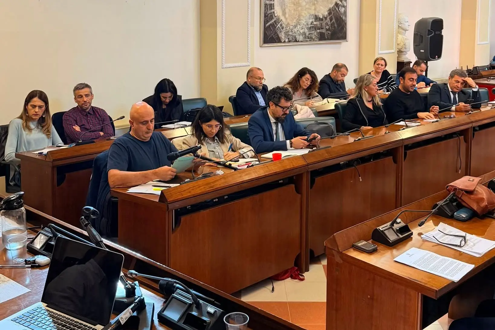 Il Consiglio comunale (foto Fiori)