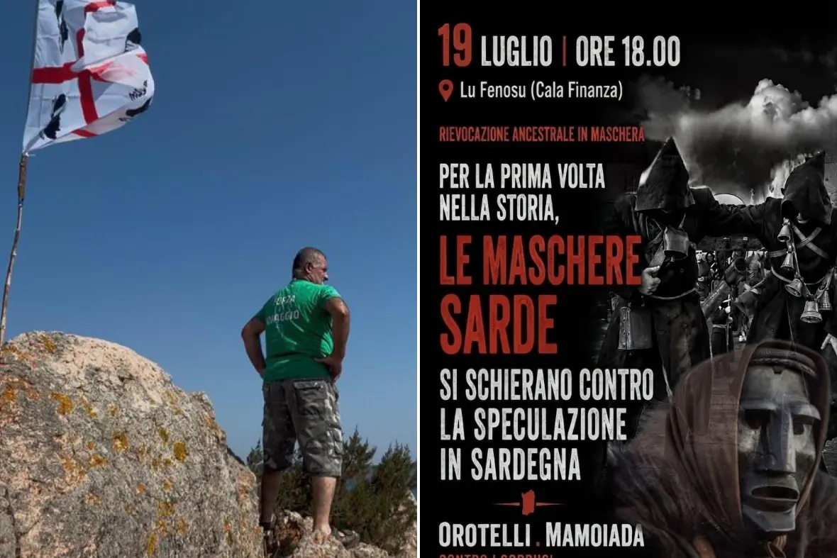 Polemica sui mamuthones a Cala Finanza