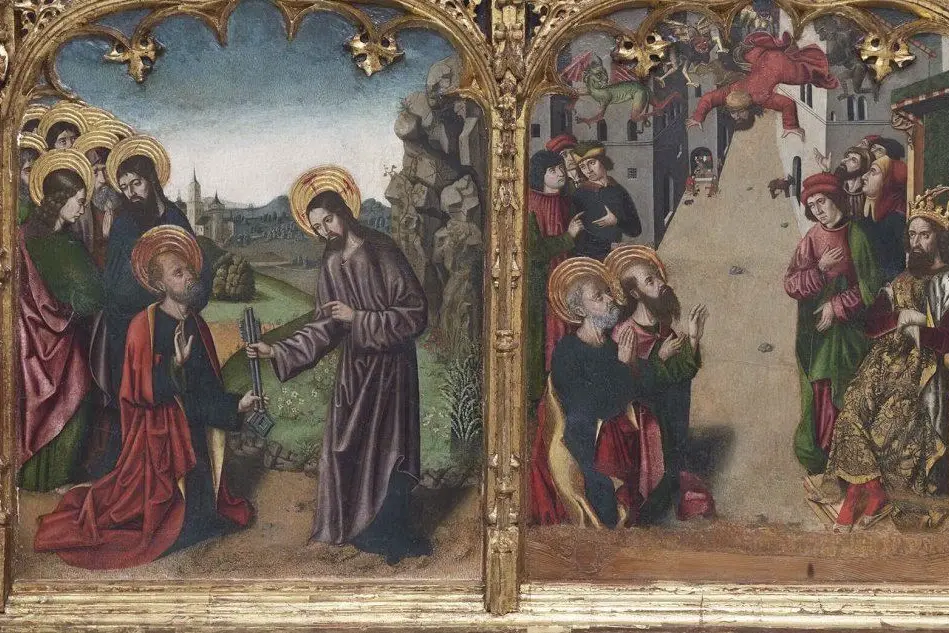 Tuili, il restauro del retablo della chiesa di San Pietro...
