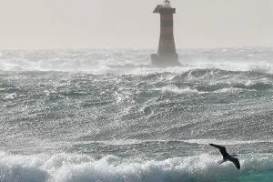 Mare in burrasca a Portoscuso (Foto di Angelo Cucca)