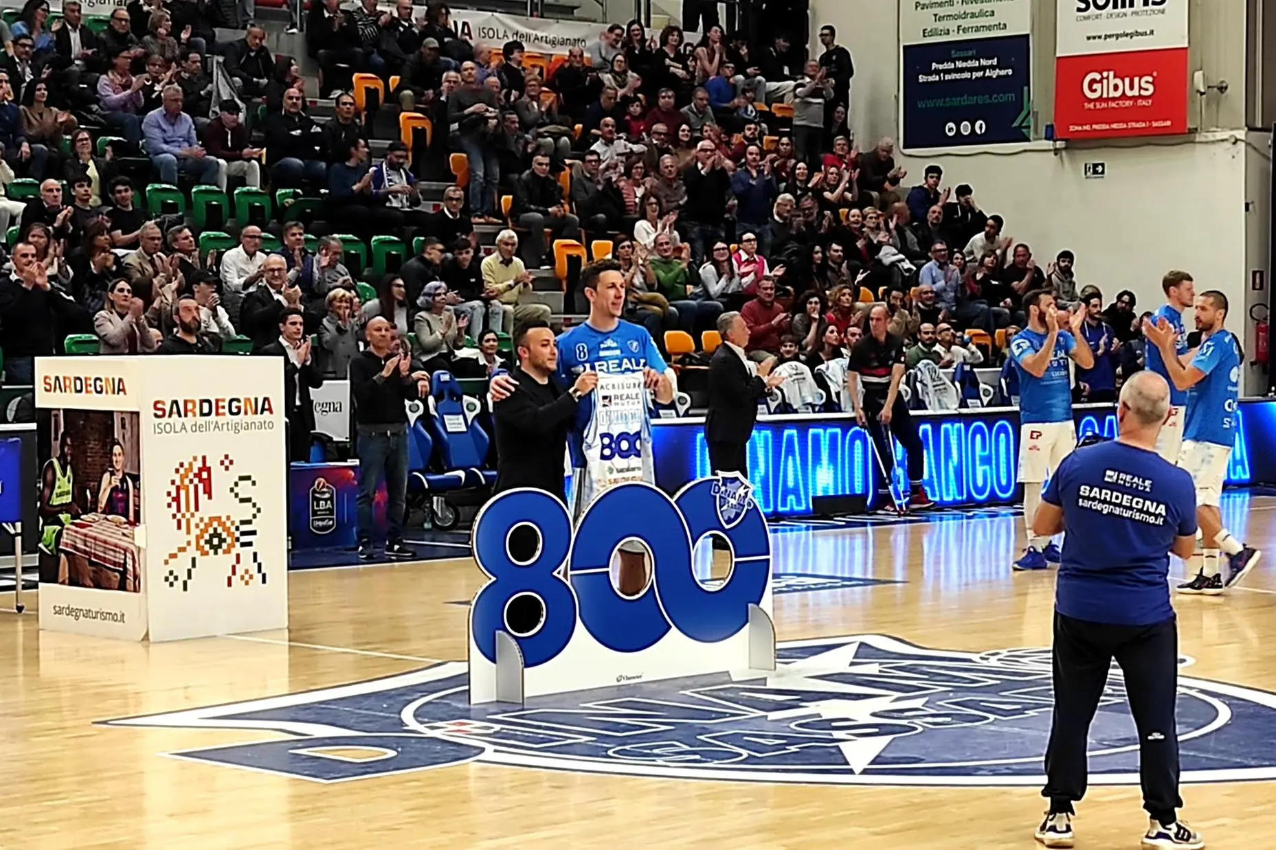 Jack Devecchi ha festeggiato la presenza numero 800 con la Dinamo (foto G. Marras)