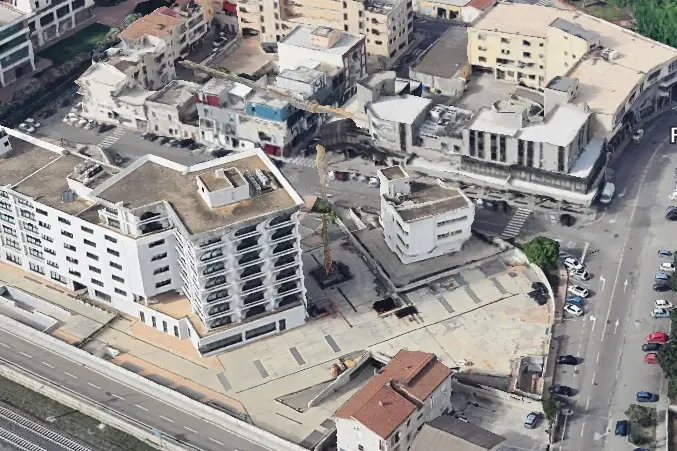 L'area della nuova sede dell'Arpas