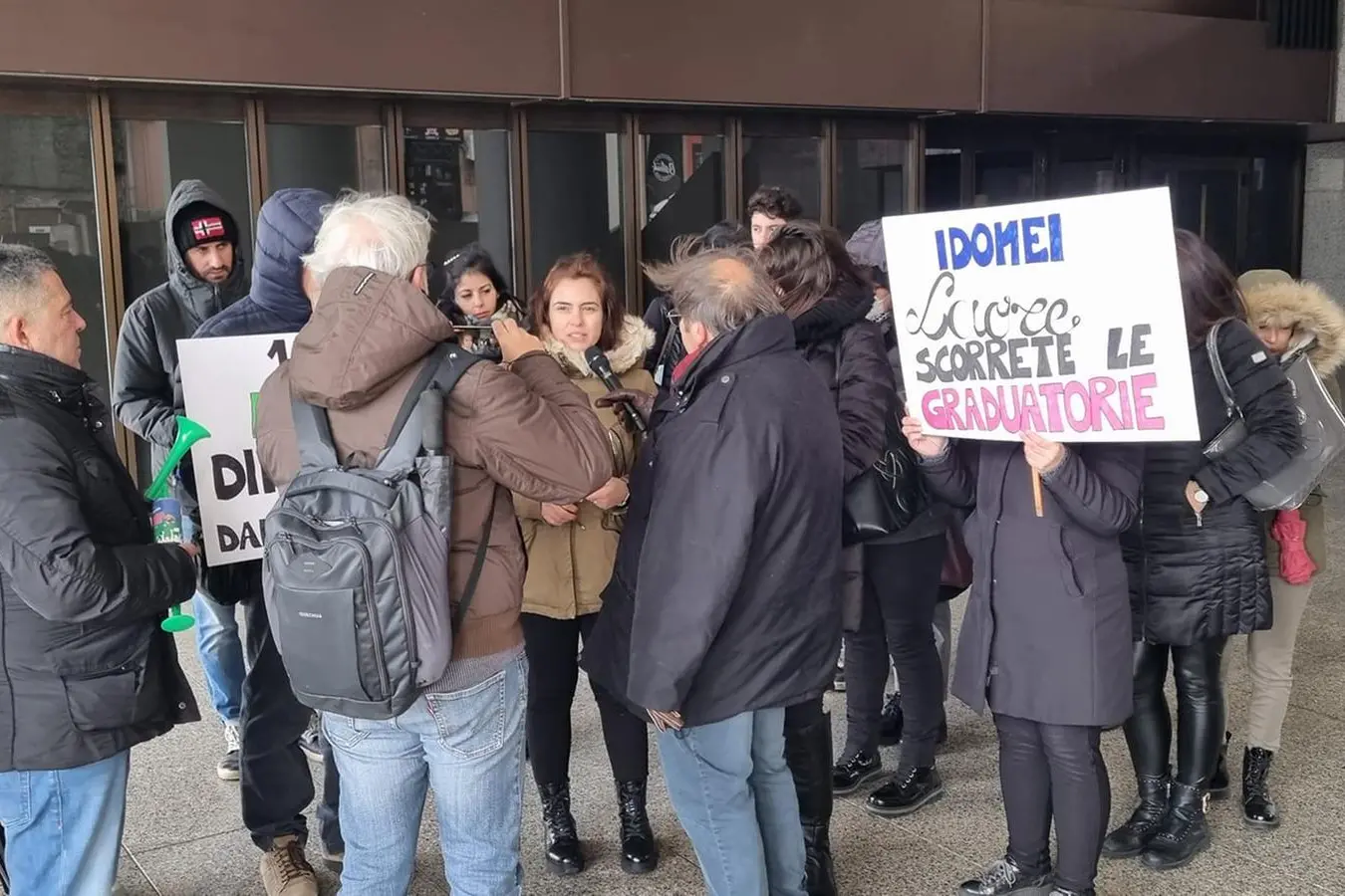 La protesta degli idonei Laore in consiglio regionale  (L'Unione Sarda)