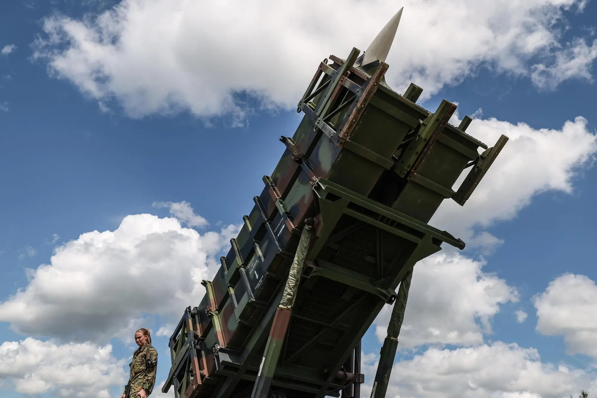 Un sistema missilistico antiaereo Patriot (Foto: Epa/Ansa)