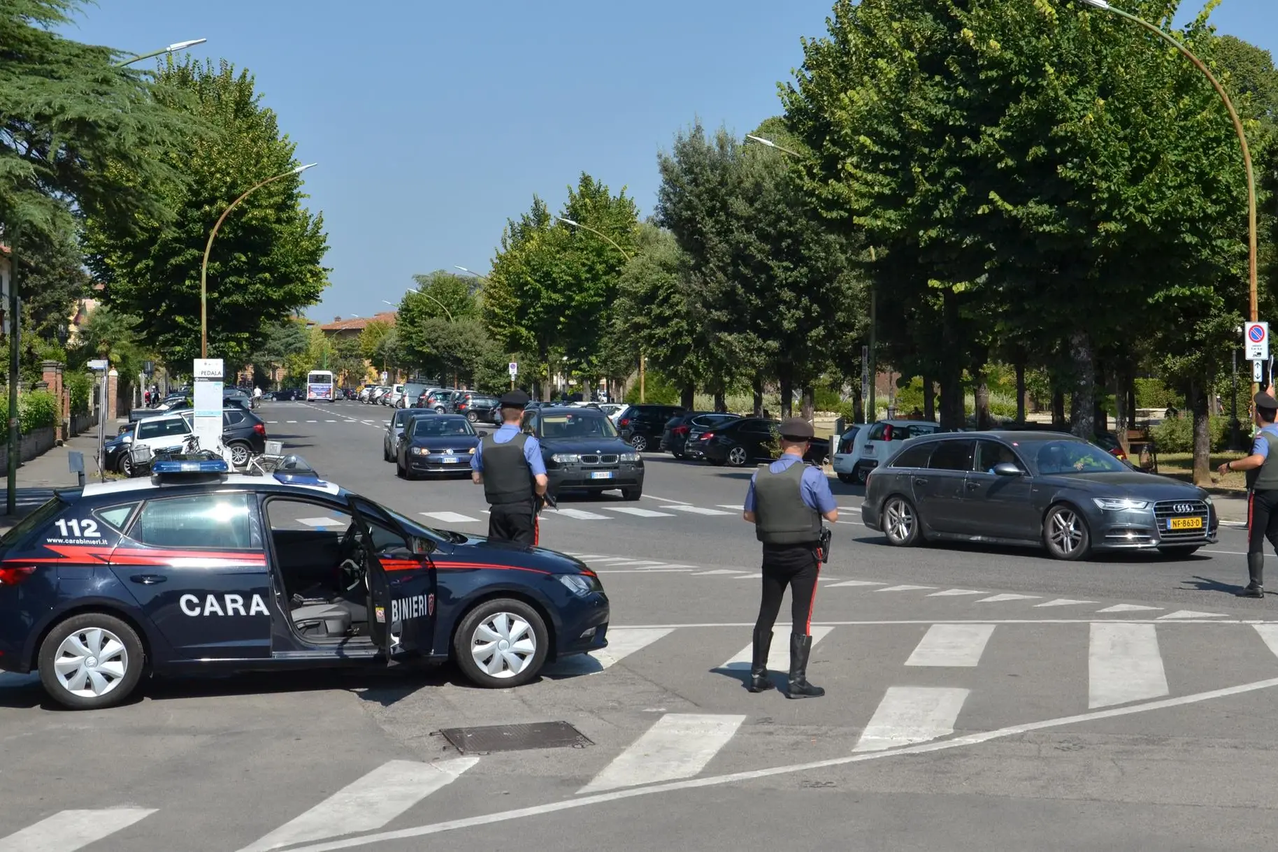 Incidente a Cortoghiana, una denuncia per lesioni personali stradali gravi (foto Carabinieri)
