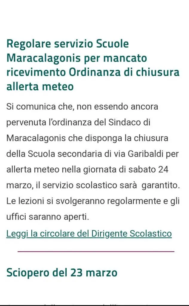 La comunicazione della scuola