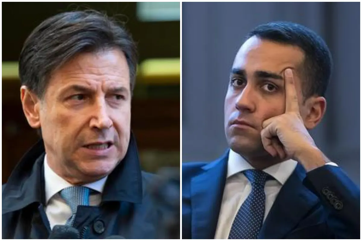 Giuseppe Conte e Luigi Di Maio (foto Ansa)