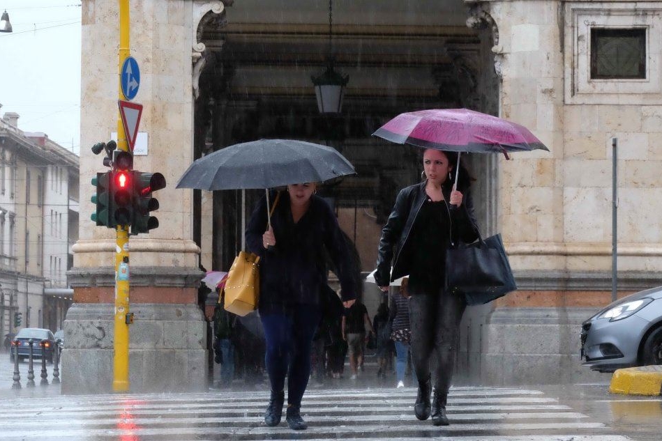 Piove a Cagliari (Archivio L'Unione Sarda)